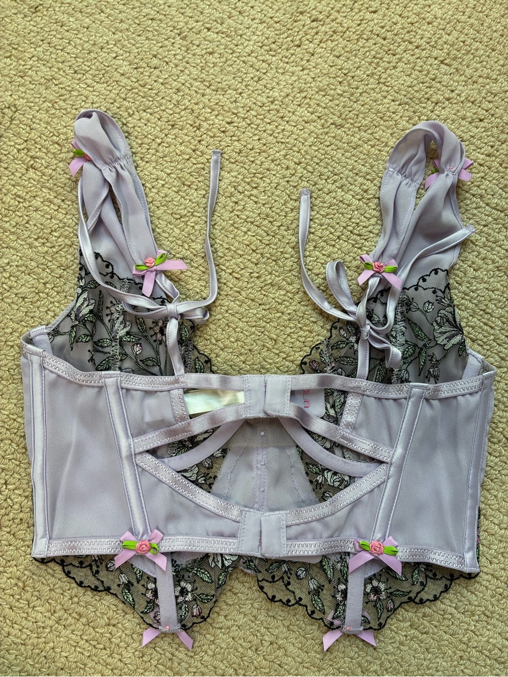 For Love & Lemona Floral Lace Longline Bustier - Picture 7 of 7